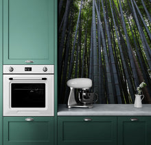 Load image into Gallery viewer, Tall Bamboo Tree Forest Wall Mural. Peaceful, Serenity, Zen Background Wallpaper. #6463