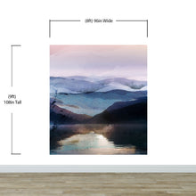 Carregar imagem no visualizador da galeria, Watercolor Painting of Mountain View Retreat Wall Mural. #6464