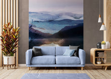 Carregar imagem no visualizador da galeria, Watercolor Painting of Mountain View Retreat Wall Mural. #6464