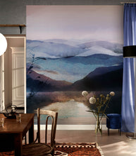 Carregar imagem no visualizador da galeria, Watercolor Painting of Mountain View Retreat Wall Mural. #6464