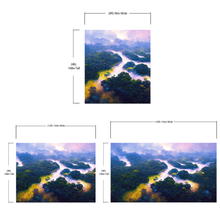 Carregar imagem no visualizador da galeria, Tropical Rainforest Wall Mural Painting. #6475