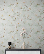 Load image into Gallery viewer, White Magnolia Wall Mural Peel and Stick Wallpaper. #6477