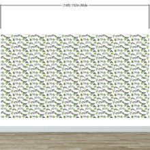 Carregar imagem no visualizador da galeria, Tiger and Leopard Wallpaper Pattern. Safari Animal Print Wall Mural. #6478