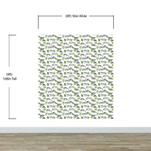 Carregar imagem no visualizador da galeria, Tiger and Leopard Wallpaper Pattern. Safari Animal Print Wall Mural. #6478