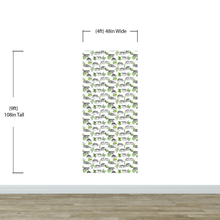 Carregar imagem no visualizador da galeria, Tiger and Leopard Wallpaper Pattern. Safari Animal Print Wall Mural. #6478