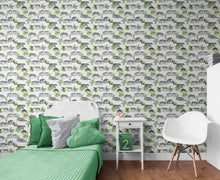 Carregar imagem no visualizador da galeria, Tiger and Leopard Wallpaper Pattern. Safari Animal Print Wall Mural. #6478