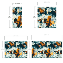 Carregar imagem no visualizador da galeria, Tropical Leaves Foliage Abstract Wall Mural. Dark Color Patterns. #6479