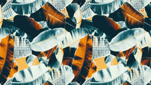Carregar imagem no visualizador da galeria, Tropical Leaves Foliage Abstract Wall Mural. Dark Color Patterns. #6479