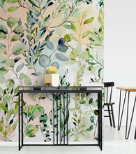 Carregar imagem no visualizador da galeria, Eucalyptus Wallpaper in Pastel Color Watercolor. #6483