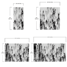 Carregar imagem no visualizador da galeria, Black and Gray Urban City Wall Mural. Cyber Punk Cityscape. Minimalist Abstract Building Architect Wallpaper. #6487