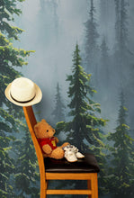Carregar imagem no visualizador da galeria, Nature Rainforest Wall Mural Wallpaper. Misty Forest Landscape. #6494
