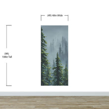 Carregar imagem no visualizador da galeria, Nature Rainforest Wall Mural Wallpaper. Misty Forest Landscape. #6494