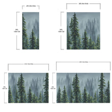 Carregar imagem no visualizador da galeria, Nature Rainforest Wall Mural Wallpaper. Misty Forest Landscape. #6494