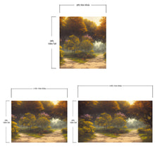 Carregar imagem no visualizador da galeria, Vintage Trees in Park Wallpaper. Peel and Stick Wall Mural. #6496