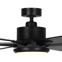 Carregar imagem no visualizador da galeria, 65" Amold Industrial Downrod Mount Ceiling Fan with Lighting and Remote Control