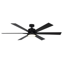 Carregar imagem no visualizador da galeria, 65" Amold Industrial Downrod Mount Ceiling Fan with Lighting and Remote Control
