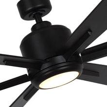 Carregar imagem no visualizador da galeria, 65" Bendan Industrial Downrod Mount Ceiling Fan with Lighting and Remote Control