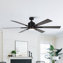 Carregar imagem no visualizador da galeria, 65" Bendan Industrial Downrod Mount Ceiling Fan with Lighting and Remote Control