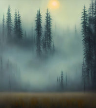 Carregar imagem no visualizador da galeria, Misty Forest Wallpaper, Peel and Stick Wall Mural. #6501