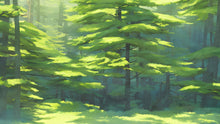 Carregar imagem no visualizador da galeria, Evergreen Forest Wall Mural. Peel and Stick Wallpaper. #6502