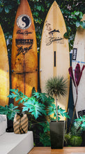 Load image into Gallery viewer, Surfboards Wall Mural. Peel and Stick Wallpaper. Summer Tropical Beach Theme Decor. #6509