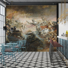 Carregar imagem no visualizador da galeria, The Phantom Horseman Antique Painting Wallpaper. Peel and Stick Wallpaper. #6510