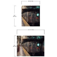 Carregar imagem no visualizador da galeria, Brooklyn Art Wallpaper. Subway 6 Train Peel and Stick Wall Mural #6516