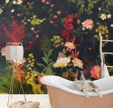Carregar imagem no visualizador da galeria, Chinoiserie Flowers Wallpaper. Asian Wall Art Mural #6517