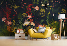 Carregar imagem no visualizador da galeria, Chinoiserie Flowers Wallpaper. Asian Wall Art Mural #6517