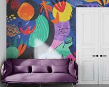 Load image into Gallery viewer, Colorful Boho Modern Wall Art Wallpaper Modern Home Decor Geometric Wallpaper #6521