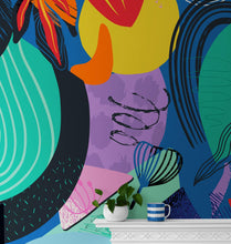 Load image into Gallery viewer, Colorful Boho Modern Wall Art Wallpaper Modern Home Decor Geometric Wallpaper #6521