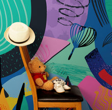 Load image into Gallery viewer, Colorful Boho Modern Wall Art Wallpaper Modern Home Decor Geometric Wallpaper #6521