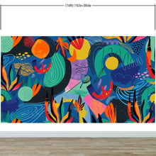 Load image into Gallery viewer, Colorful Boho Modern Wall Art Wallpaper Modern Home Decor Geometric Wallpaper #6521