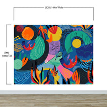 Load image into Gallery viewer, Colorful Boho Modern Wall Art Wallpaper Modern Home Decor Geometric Wallpaper #6521