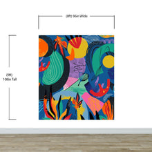 Load image into Gallery viewer, Colorful Boho Modern Wall Art Wallpaper Modern Home Decor Geometric Wallpaper #6521