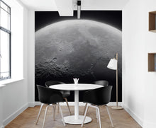 Carregar imagem no visualizador da galeria, Moon Wallpaper. Black and White Wall Decor. #6532