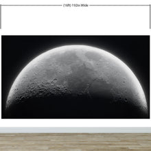 Carregar imagem no visualizador da galeria, Moon Wallpaper. Black and White Wall Decor. #6532