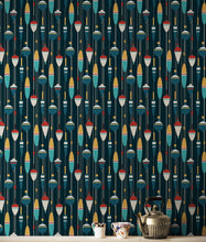 Carregar imagem no visualizador da galeria, Fisherman Wallpaper Decor / Coastal Sea Theme Wall Mural #6534