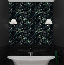 Carregar imagem no visualizador da galeria, Tropical Leaves In a Dark Jungle Background Wallpaper #6536