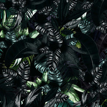 Carregar imagem no visualizador da galeria, Tropical Leaves In a Dark Jungle Background Wallpaper #6536