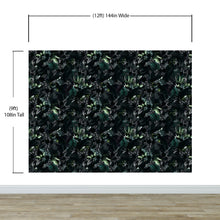 Carregar imagem no visualizador da galeria, Tropical Leaves In a Dark Jungle Background Wallpaper #6536