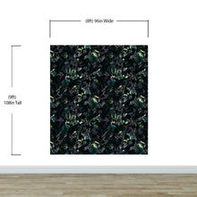 Carregar imagem no visualizador da galeria, Tropical Leaves In a Dark Jungle Background Wallpaper #6536