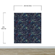 Carregar imagem no visualizador da galeria, Pastel Color Tropical Leaves In a Dark Jungle Background Wallpaper #6537