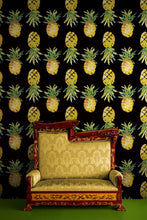 Carregar imagem no visualizador da galeria, Pineapple Wallpaper. Pink, Purple, or Black Color Peel and Stick Wall Mural. #6538