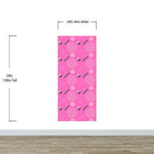 Carregar imagem no visualizador da galeria, 80's Wallpaper Neon Pink. 90’s Vintage Pink Memphis Wallpaper. I Love 80s. #6539