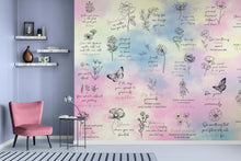 Carregar imagem no visualizador da galeria, Affirmation Quote Wallpaper. Self Care Meditation Quote Bedroom Decor. #6545