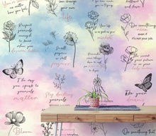 Carregar imagem no visualizador da galeria, Affirmation Quote Wallpaper. Self Care Meditation Quote Bedroom Decor. #6545