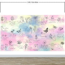 Carregar imagem no visualizador da galeria, Affirmation Quote Wallpaper. Self Care Meditation Quote Bedroom Decor. #6545