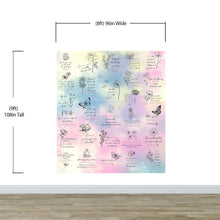 Carregar imagem no visualizador da galeria, Affirmation Quote Wallpaper. Self Care Meditation Quote Bedroom Decor. #6545