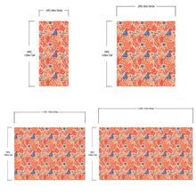 Carregar imagem no visualizador da galeria, Fern Botanical Wallpaper. Colorful Orange Wall Mural. #6558